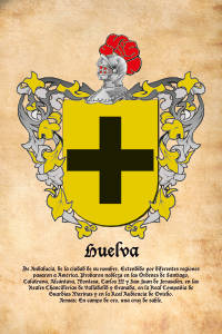 Escudo heráldico del apellido HUELVA