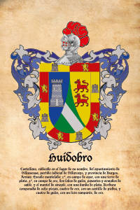 Escudo heráldico del apellido HUIDOBRO