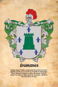Escudo heráldico del apellido HUMANES