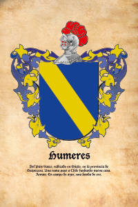 Escudo heráldico del apellido HUMERES