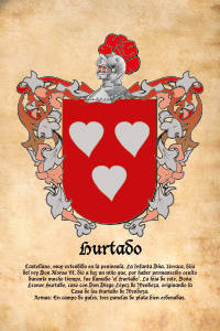 Escudo heráldico del apellido HURTADO