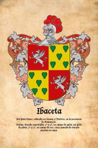 Escudo heráldico del apellido IBACETA