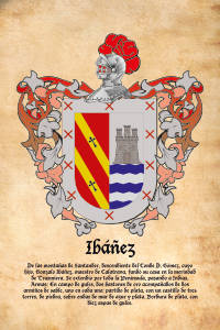 Escudo heráldico del apellido IBAÑEZ