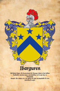 Escudo heráldico del apellido IBARGUREN