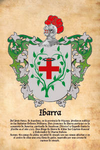 Escudo heráldico del apellido IBARRA