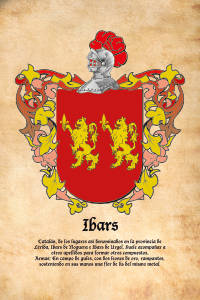 Escudo heráldico del apellido IBARS