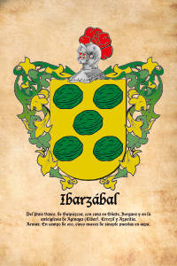Escudo heráldico del apellido IBARZABAL