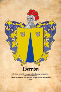 Escudo heráldico del apellido IBERNON