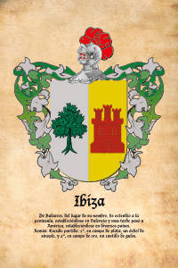Escudo heráldico del apellido IBIZA