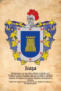 Escudo heráldico del apellido Icaza