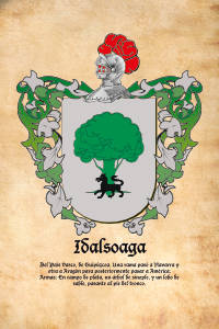 Escudo heráldico del apellido IDALSOAGA