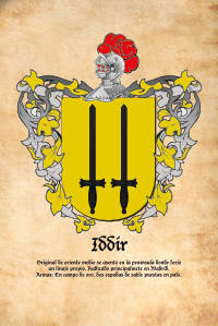 Escudo heráldico del apellido Iddir