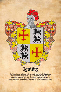 Escudo heráldico del apellido IGUIÑIZ