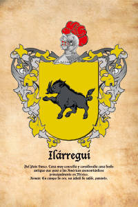 Escudo heráldico del apellido ILARREGUI