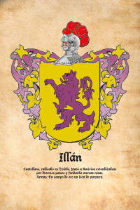 Escudo heráldico del apellido ILLAN