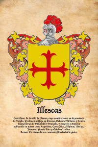 Escudo heráldico del apellido ILLESCAS