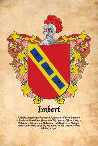 Escudo heráldico del apellido Imbert