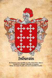 Escudo heráldico del apellido INDURAIN
