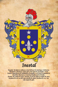 Escudo heráldico del apellido INESTAL