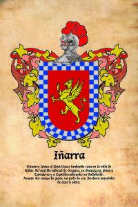 Escudo heráldico del apellido IÑARRA