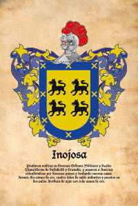 Escudo heráldico del apellido Inojosa