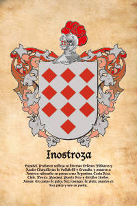 Escudo heráldico del apellido INOSTROZA