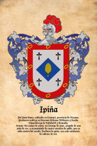 Escudo heráldico del apellido IPIÑA