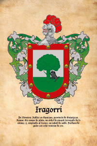 Escudo heráldico del apellido IRAGORRI