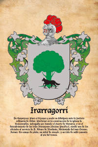 Escudo heráldico del apellido IRARRAGORRI