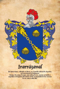 Escudo heráldico del apellido Irarrázaval