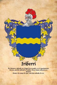 Escudo heráldico del apellido Iriberri