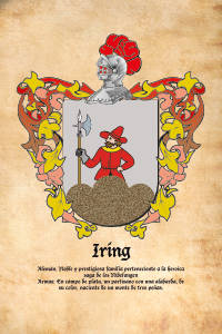 Escudo heráldico del apellido IRING