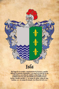Escudo heráldico del apellido ISLA
