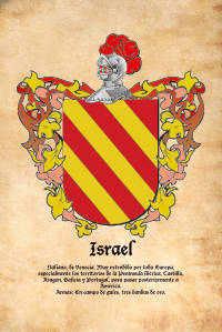 Escudo heráldico del apellido ISRAEL