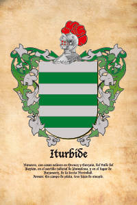 Escudo heráldico del apellido ITURBIDE