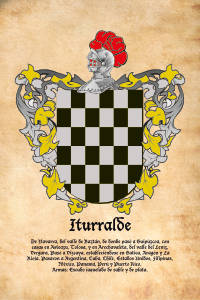 Escudo heráldico del apellido ITURRALDE