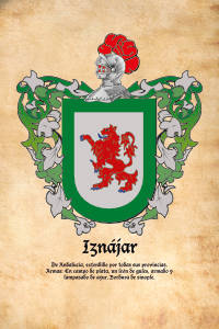 Escudo heráldico del apellido IZNAJAR