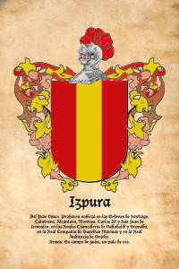 Escudo heráldico del apellido IZPURA