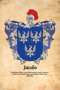 Escudo heráldico del apellido JACOBO
