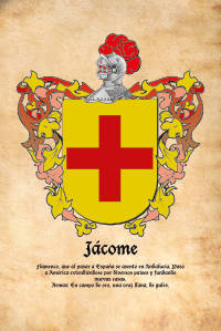Escudo heráldico del apellido JACOME