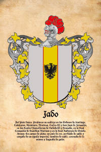 Escudo heráldico del apellido JADO