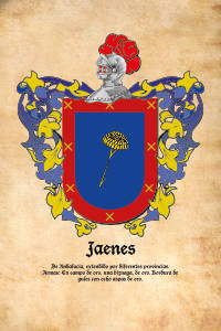 Escudo heráldico del apellido JAENES