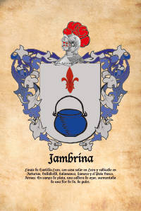 Escudo heráldico del apellido Jambrina