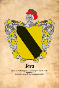 Escudo heráldico del apellido JARA