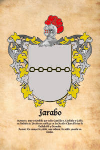 Escudo heráldico del apellido JARABO
