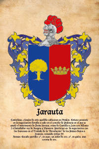 Escudo heráldico del apellido JARAUTA
