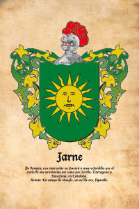 Escudo heráldico del apellido Jarne