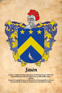 Escudo heráldico del apellido JASÓN
