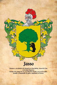 Escudo heráldico del apellido JASSO