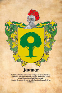 Escudo heráldico del apellido JAUMAR